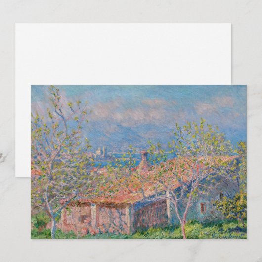 Claude Monet - Gardener's House in Antibes Kaart (Voorkant / Achterkant)