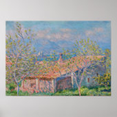 Claude Monet - Gardener's House in Antibes Poster (Voorkant)