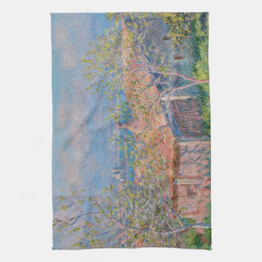 Claude Monet - Gardener's House in Antibes Theedoek (Verticaal)