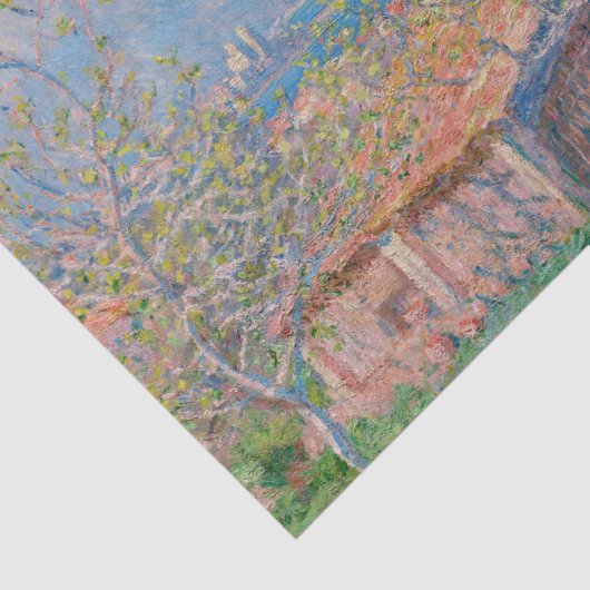 Claude Monet - Gardener's House in Antibes Tissuepapier (Detail)