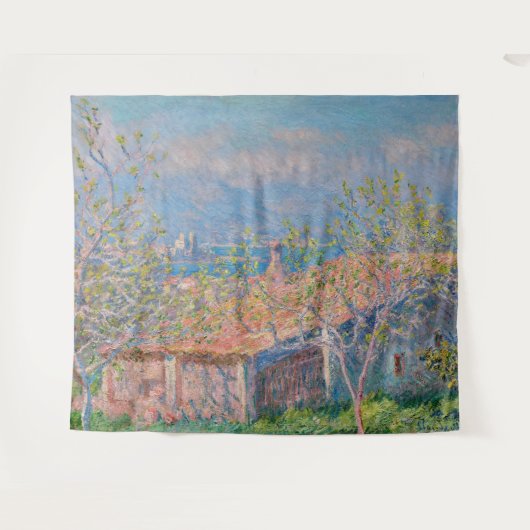 Claude Monet - Gardener's House in Antibes Wandkleed (Voorkant (horizontaal))