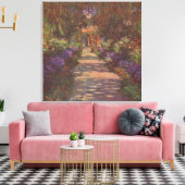 Claude Monet – Gartenweg – 1902 Canvas Afdruk (Insitu (Woonkamer))