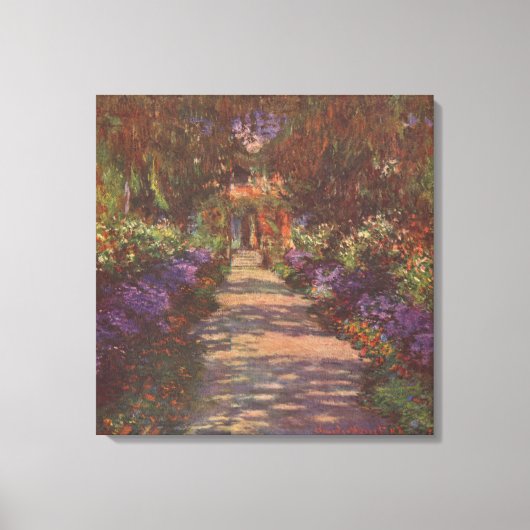 Claude Monet – Gartenweg – 1902 Canvas Afdruk (Voorkant)