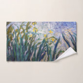 Claude Monet - Geel en Paars Irises Bad Handdoek (Handdoek)