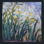 Claude Monet - Geel en Paars Irises Bandana<br><div class="desc">Geel en Paars Irises / Iris jaunes et mauves - Claude Monet,  Oil on Canvas,  1924-1925</div>