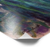 Claude Monet - Geel en Paars Irises Foto Afdruk (Hoek)