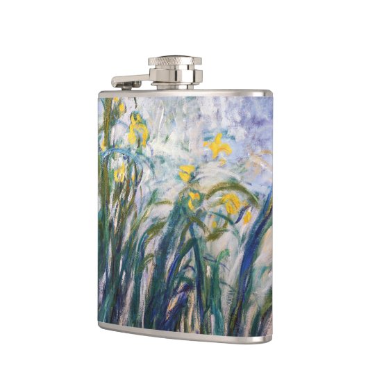 Claude Monet - Geel en Paars Irises Heupfles (Links)