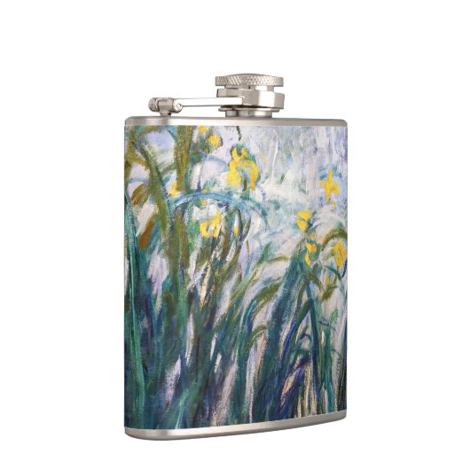 Claude Monet - Geel en Paars Irises Heupfles (Rechts)