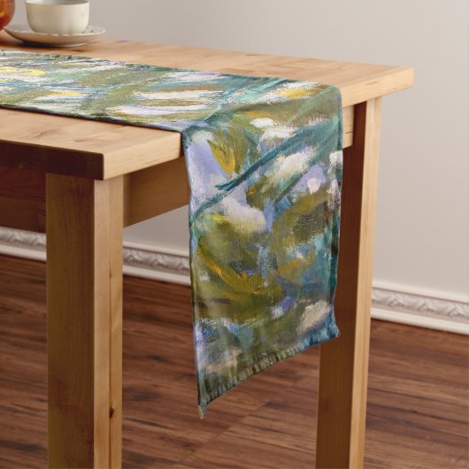 Claude Monet - Geel en Paars Irises Korte Tafelloper (Voorbeeld)