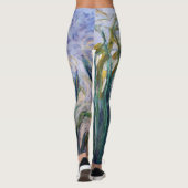 Claude Monet - Geel en Paars Irises Leggings (Achterkant)