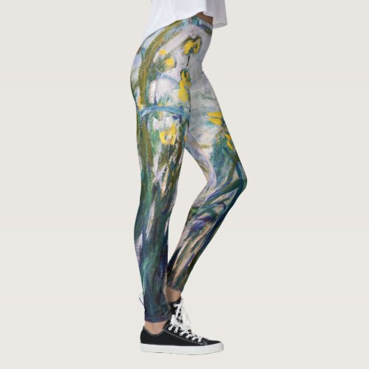 Claude Monet - Geel en Paars Irises Leggings (Rechts)