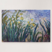 Claude Monet - Geel en Paars Irises Legpuzzel (Horizontaal)