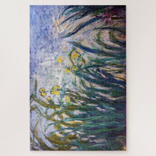 Claude Monet - Geel en Paars Irises Legpuzzel (Verticaal)