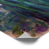 Claude Monet - Geel en Paars Irises Poster (Hoek)