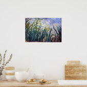 Claude Monet - Geel en Paars Irises Poster (Keuken)