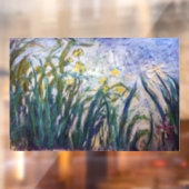 Claude Monet - Geel en Paars Irises Raamsticker (Vel 2)