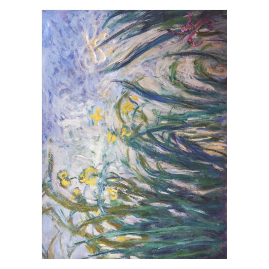 Claude Monet - Geel en Paars Irises Tafelkleed (Voorkant)