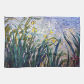 Claude Monet - Geel en Paars Irises Theedoek (Horizontaal)