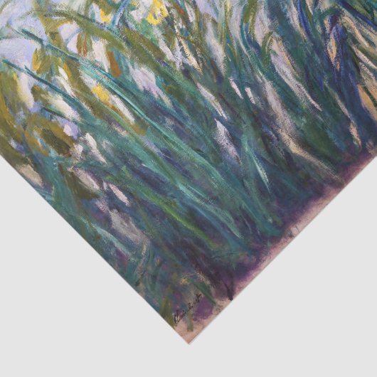 Claude Monet - Geel en Paars Irises Tissuepapier (Detail)