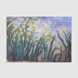 Claude Monet - Geel en Paars Irises Tissuepapier