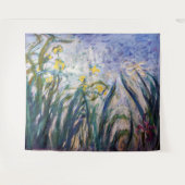 Claude Monet - Geel en Paars Irises Wandkleed (Voorkant (horizontaal))