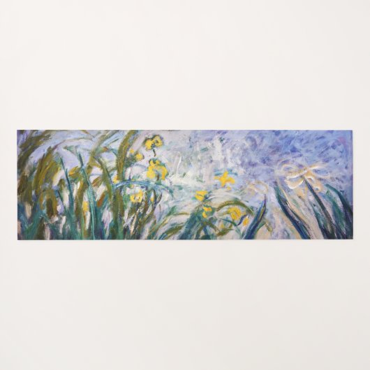 Claude Monet - Geel en Paars Irises Yogamat (Achterkant (horizontaal))