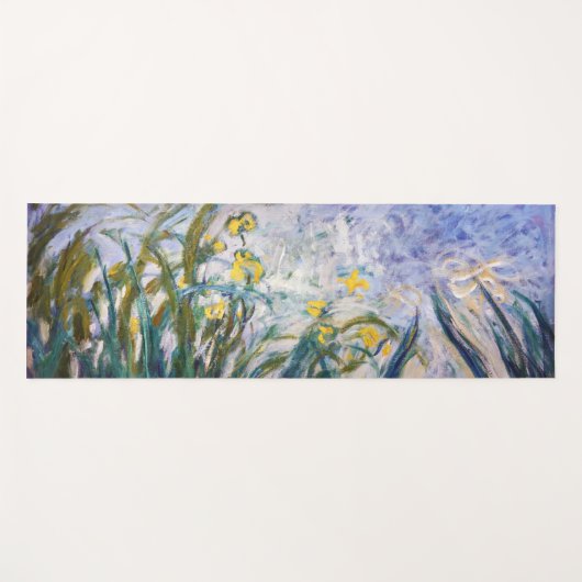 Claude Monet - Geel en Paars Irises Yogamat (Voorkant (horizontaal))