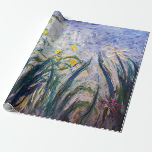 Claude Monet - Gele en Paarse Irissen Cadeaupapier