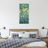 Claude Monet | Gele Iers Canvas Afdruk (Insitu (Slaapkamer))