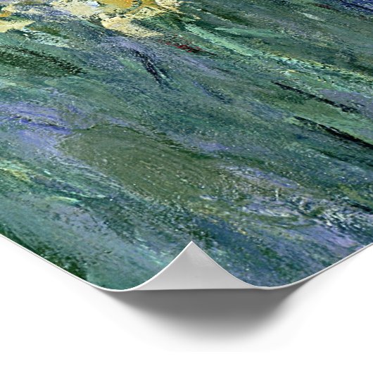 Claude Monet | Gele Iers Poster (Hoek)