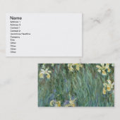 Claude Monet | Gele Iers Visitekaartje (Voorkant / Achterkant)