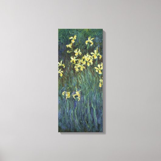 Claude Monet - Gele Irises Canvas Afdruk (Voorkant)