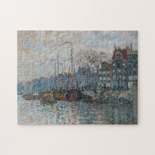 Claude Monet - Gezicht op Amsterdam Legpuzzel