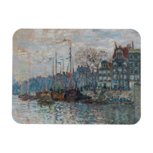 Claude Monet - Gezicht op Amsterdam Magneet