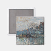 Claude Monet - Gezicht op Amsterdam Magneet (Voorkant / Achterkant)