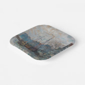 Claude Monet - Gezicht op Amsterdam Papieren Bordje (Gebogen)