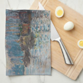 Claude Monet - Gezicht op Amsterdam Theedoek (Quarter Fold)