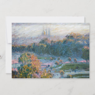 Claude Monet - Gezicht op de Tuileries, studie Bedankkaart