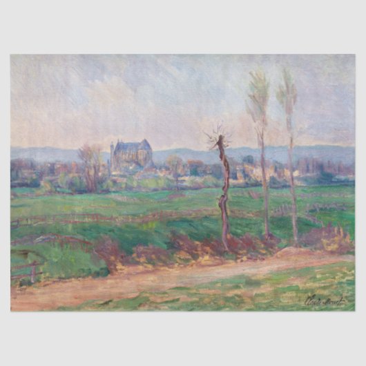 Claude Monet - Gezicht op Vernon Tissuepapier (Voorkant)
