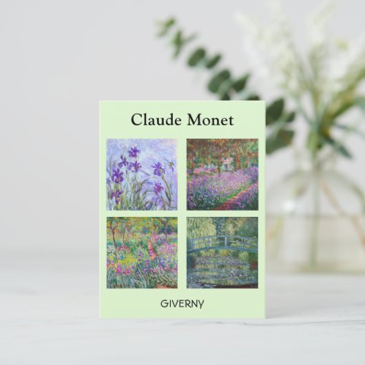 Claude Monet - Giverny Masterstukselectie Briefkaart (Staand voorkant)