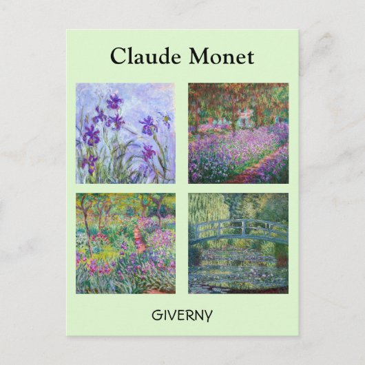 Claude Monet - Giverny Masterstukselectie Briefkaart (Voorkant)