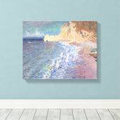 Claude Monet | Goedemorgen in Etretat Canvas Afdruk (Insitu (Houten vloer))