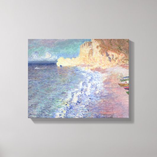 Claude Monet | Goedemorgen in Etretat Canvas Afdruk (Voorkant)