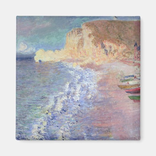 Claude Monet | Goedemorgen in Etretat Magneet (Voorkant)