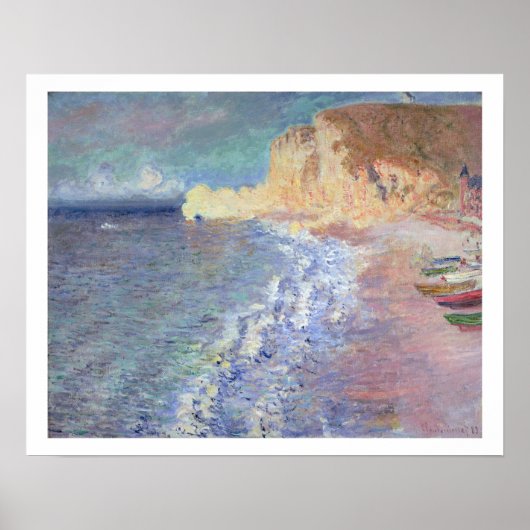 Claude Monet | Goedemorgen in Etretat Poster (Voorkant)