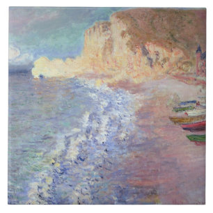 Claude Monet   Goedemorgen in Etretat Tegeltje