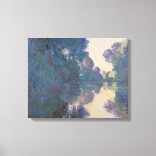 Claude Monet | Goedemorgen op de Seine bij Giverny Canvas Afdruk (Voorkant)