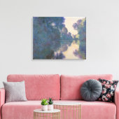 Claude Monet | Goedemorgen op de Seine bij Giverny Canvas Afdruk (Insitu (Woonkamer))