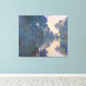 Claude Monet | Goedemorgen op de Seine bij Giverny Canvas Afdruk (Insitu (Houten vloer))
