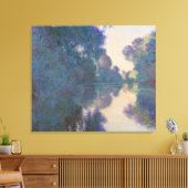 Claude Monet | Goedemorgen op de Seine bij Giverny Canvas Afdruk (Insitu (Woonkamer))